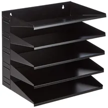 Durable Sortierstation schwarz mit 5 Fächern