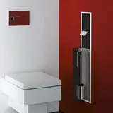 EMCO Asis 150 WC-Modul 80,9 x 15,3 x 16,8 cm Schwarz/Chrom Glas