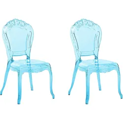 Esszimmerstuhl 2er Set VERMONT Hellblau