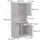 Vicco Küchenbuffet Raul 83,6 x 188,5 cm Weiß