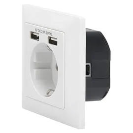 Digitus Schuko-Steckdose Unterputz DA-70613 Weiß