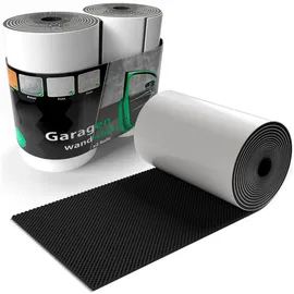 BigDean Garagen Wandschutz 2 Rollen 200 x 20 x 0,5 cm schwarz