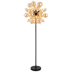 Stehleuchte Udo Schwarz/Gold max. 25 Watt