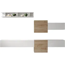 INOSIGN Wohnwand »Infinity, 6tlg. Breite 262 cm, Höhe variabel, Schrankwand, Anbauwand«, weiß