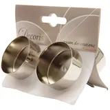 Kaemingk Teelichthalter, Teelichthalter Adventskranz Metall 4,2cm mit Dorn silber, 4 Stück silberfarben