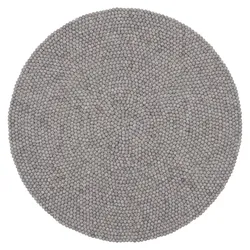 myfelt Carl Filzkugelteppich rund Ø 70cm
