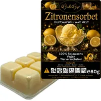 WonderWax Duftwachs Wax Melts für Duftlampe, 6 Würfel Duftmelt Wachsmelt Sojawachs Duftwachs Würfel für Raumdüfte, Wachs Duftöl Winter Indoor Schmelzen für Aromalampe Zitronensorbet