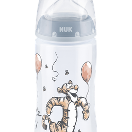 NUK First Choice+ Disney Babyflasche mit Temperature Control Anzeige 300 ml, Blau - 1.0 Stück