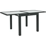 Outsunny Gartentisch 160 x 80 x 75 cm Schwarz