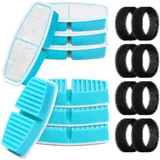 BEMOONY Katzenbrunnen-Filter, 8 Kohlefilter + 8 Schwämme, Multi-Filtration, für 3.2L Trinkbrunnen für Katze(H7), Filtration von Schwebehaaren, Wasserenthärtung