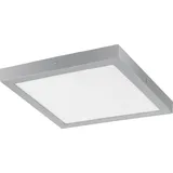 EGLO LED Deckenleuchte Fueva 1 silber 40 x 40 cm warmweiß