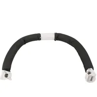 Verstellbarer Kinderwagen-Lenker, Armlehne, Stoßstangenstange, Faltbares Arm-Design, Einfacher Ein- und Ausstieg für Runde Rohre (BLACK)