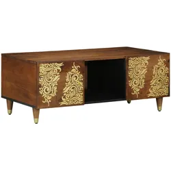 vidaXL Couchtisch 100x54x40 cm Massivholz Mango