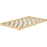 Erst-Holz Futonbett 120 x 200 cm braun