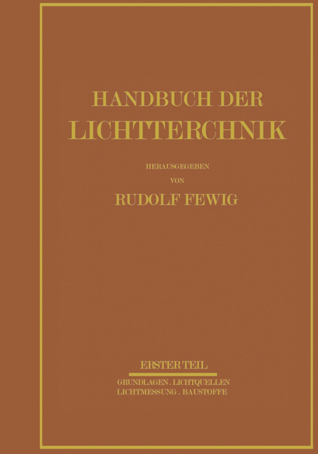 Handbuch Der Lichttechnik  Kartoniert (TB)