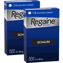 Regaine MÄNNER SCHAUM Doppelpack 2X3X60 ml Schaum