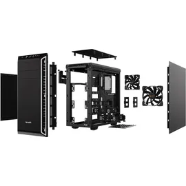 kiebel.de Workstation Silent Master V AMD Ryzen 9 5900XT, 32GB DDR4, NVIDIA GT 1030 2 GB, 1TB SSD, Workstation PC - Schwarz/Silber