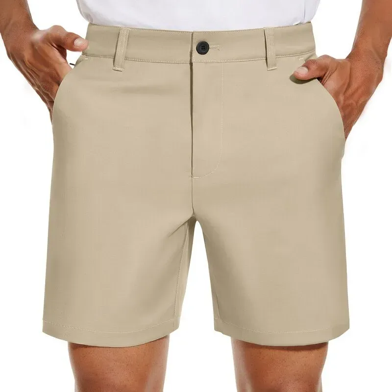 PULI Herren Golf-Shorts 0584 Khaki 32
