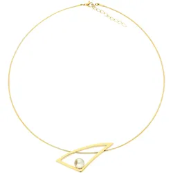 Collier VIVANCE "pure elegance", silber (edelstahlfarben), Halsketten, Damen, Chirurgiestahl