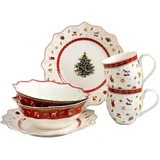 Villeroy & Boch Toy's Delight Rotes Frühstücksset 6-tlg. weihnachtsmotiv