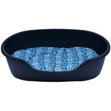 adena Hundekorb 125 x 81 cm anthrazit + Kissen Herzen Mint