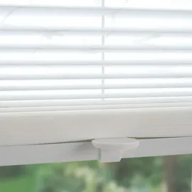LIEDECO Klemmfix-Plissee 80 x 210 cm Polyester Weiß