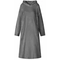 vidaXL Hoodie Decken-Hoodie Dunkelgrau L Flanell, grau