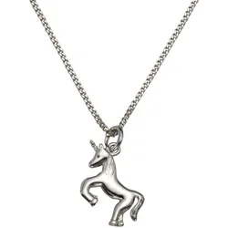Kette mit Anhänger »925 Silber Einhorn-Motiv«, 85871415-0 weiß