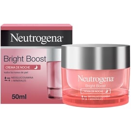 Neutrogena Bright Boost Nachtgel Creme Feuchtigkeitsspendende Gesichtscreme mit Neoglucosamin, 50 ml
