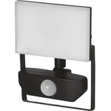 EMOS - LED-Strahler Tambo mit Bewegungsmelder - dünnes Aluminium Flutlicht - wasserdicht - neutralweiß - 1000 lm - 10 W - für Außen - schwarz, ... - Schwarz