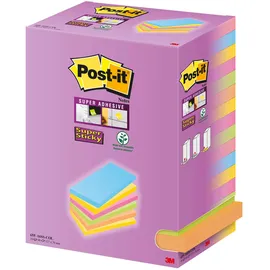 Post-it Post-it® Super Sticky Notes Carnival Haftnotizen extrastark farbsortiert, 16 Blöcke