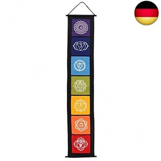 Something Different – Chakra-Symbol-Banner, Stoff, mehrfarbig, 29 x 0,2 x 154 cm