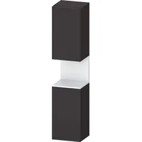 Duravit Qatego Hochschrank Graphit Supermatt mit Nischenbeleuchtung × graphit