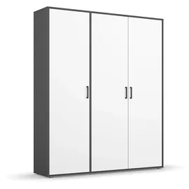 Rauch Drehtürenschrank Voyager 140 x 194 x 0 cm Alpinweiß/Grau