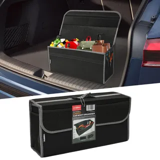 Car Design Kofferraumtasche Organizer Autotasch,Auto Kofferraum Organizer,Autotasche Kofferraumtasche Filztasche Klein mit Klett Fixierung,Auto Kofferraum Toolbag Aufbewahrungstasche-50x15.5x25cm