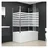 vidaXL Duschabtrennung 120 x 68 cm 146226