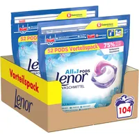 Lenor Waschmittel Pods All-in-1, 104 Waschladungen, Lenor Aprilfrisch mit Duft von Frühlingsblumen
