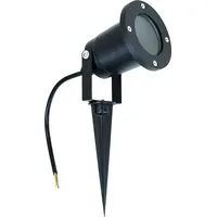 EDO Außenleuchte Gartenstrahler mit Erdspieß HORTUS BLACK IP65 GU10