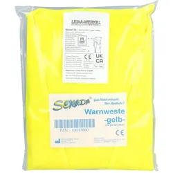 Senada Warnweste gelb im Beutel