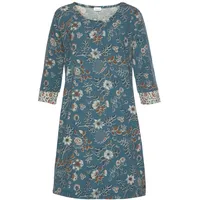 LASCANA Nachthemd Blumen Allover-Druck Blau 32/34