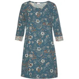 LASCANA Nachthemd Blumen Allover-Druck Blau 32/34