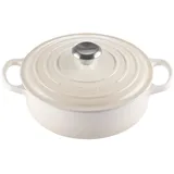 Le Creuset Gourmet Bräter aus Gusseisen, 24 cm, Meringue, 21179247164430