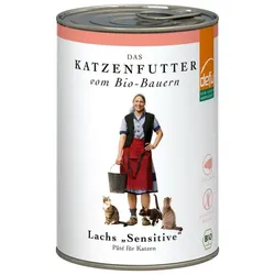 defu Nassfutter Katze Lachs Sensitive bio 410g