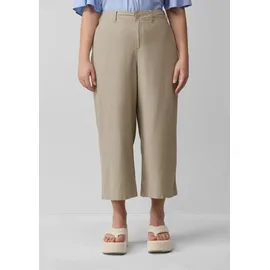 QS Culotte aus Leinenmix grau 44