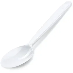 VEPATIM 2500x Mehrweg Kaffeelöffel 13 cm weiß wiederverwendbar 125 Waschzyklen PP
