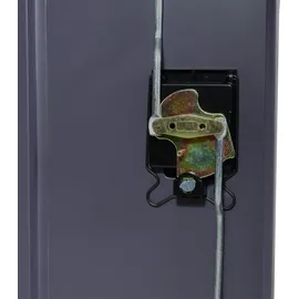 Mendler HWC-H17 Aktenschrank 140 x 89 x 36 cm dunkelgrau