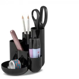 HAN CAMPUS schwarz Polystyrol 6 Fächer 13,1 x 15,4 x 13,7 cm