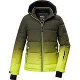 KILLTEC Jungen Skijacke/Ski-Steppjacke mit Kapuze und Schneefang KSW 382 BYS QLTD JCKT, lime, 152