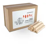 PODPAL - Natürliches Anzündholz aus trockenen Fichtenspänen | ca. 5 kg | Brennholz & Kaminholz | Ideal als Feuerstarter, Grillanzünder & Ofenanzünder | Anmachholz & Anfeuerholz für Kamin & Ofen