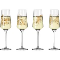 Dekomiro Ritzenhoff 4er Set Roséhauch Prosecco #1 + #2 mit Glasreinigungstuch